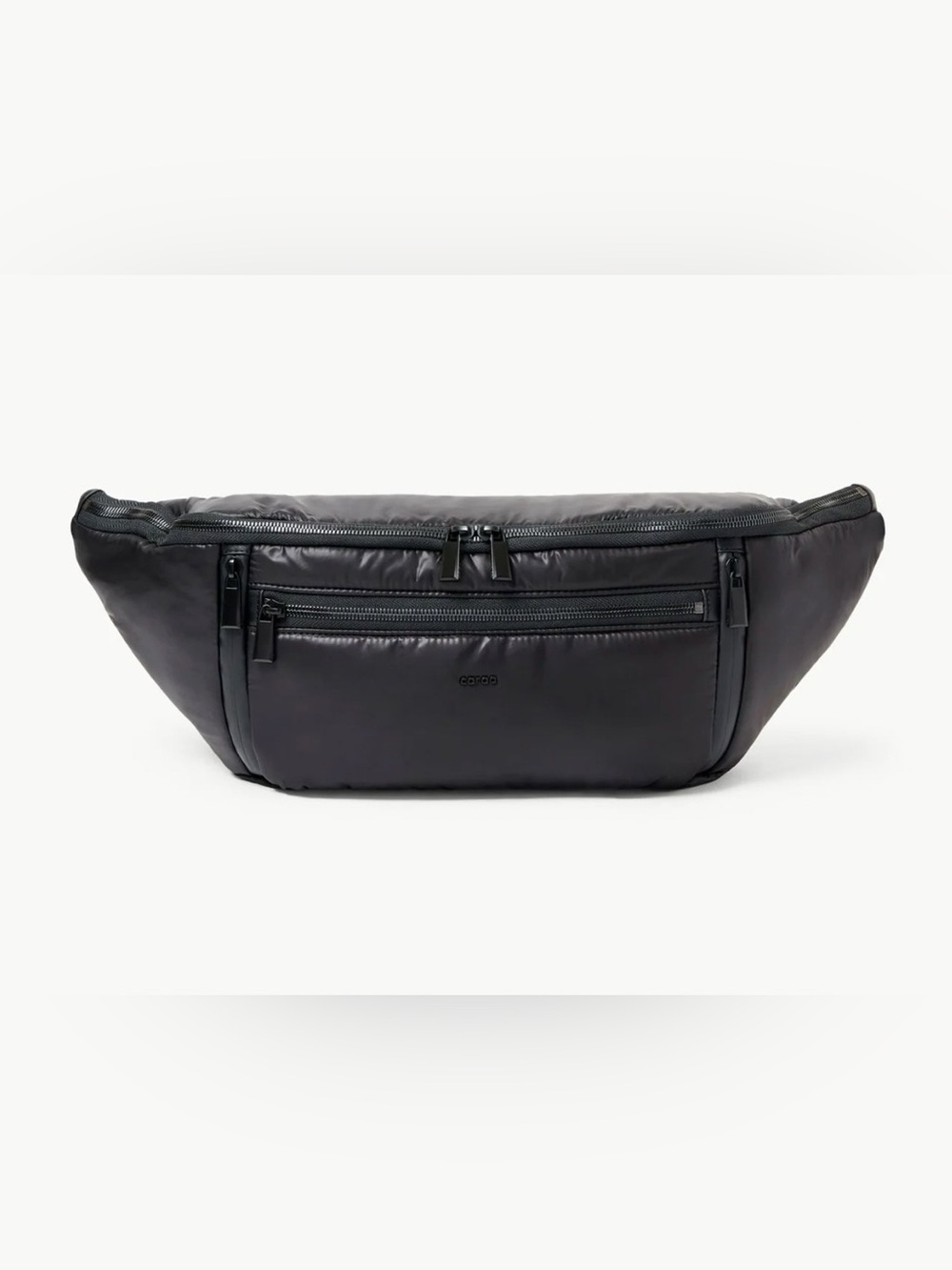 Caraa Large Sling Bag Black NWT Recycled Nylon Crossbody Belt Bag